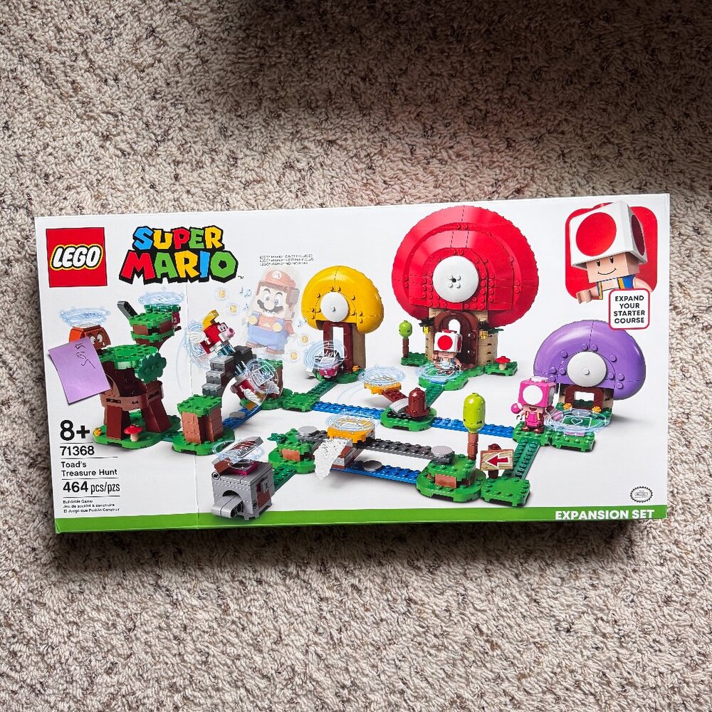 🎉FACTORY SEALED🎉 LEGO 71368 Toad's Treasure Hunt Super Mario